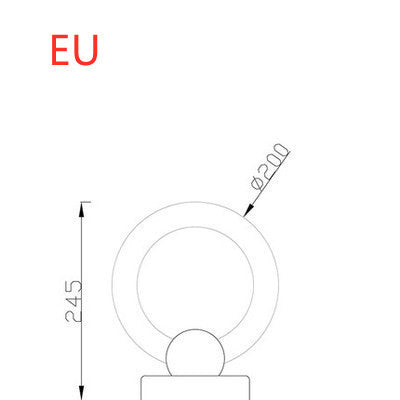 Nordic Wooden Art Circle LED Chandelier – Modern Pendant Light – Duvencioglu