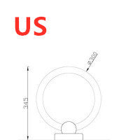 Nordic Wooden Art Circle LED Chandelier – Modern Pendant Light – Duvencioglu