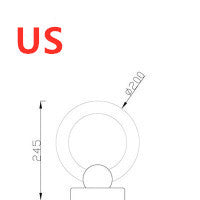 Nordic Wooden Art Circle LED Chandelier – Modern Pendant Light – Duvencioglu