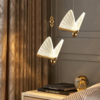 Butterfly LED Chandelier – 36V Decorative Pendant – Duvencioglu