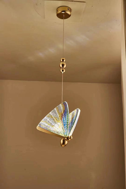 Butterfly LED Chandelier – 36V Decorative Pendant – Duvencioglu