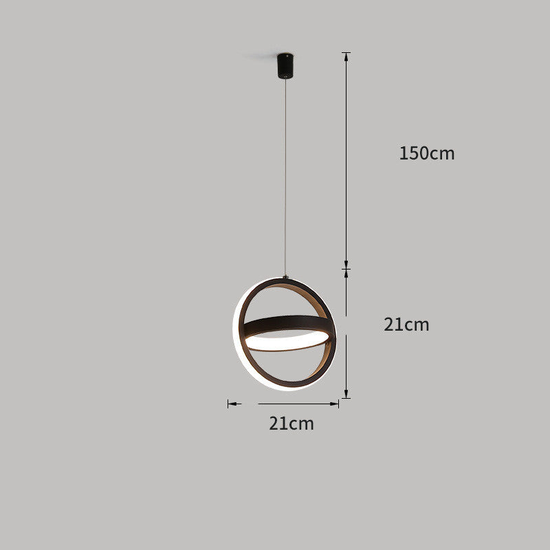 Nordic Remote-Control LED Pendant – 21×21 & 22×22 cm Shape Options – Duvencioglu