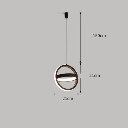 Nordic Remote-Control LED Pendant – 21×21 & 22×22 cm Shape Options – Duvencioglu
