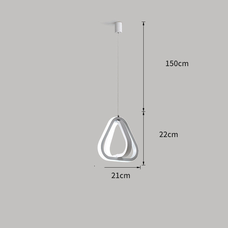 Nordic Remote-Control LED Pendant – 21×21 & 22×22 cm Shape Options – Duvencioglu