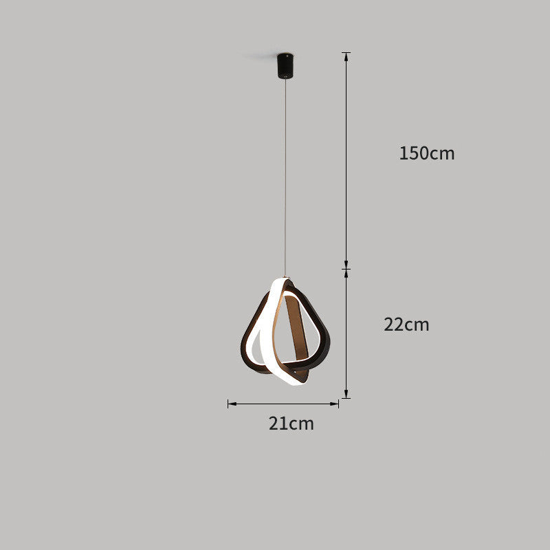 Nordic Remote-Control LED Pendant – 21×21 & 22×22 cm Shape Options – Duvencioglu