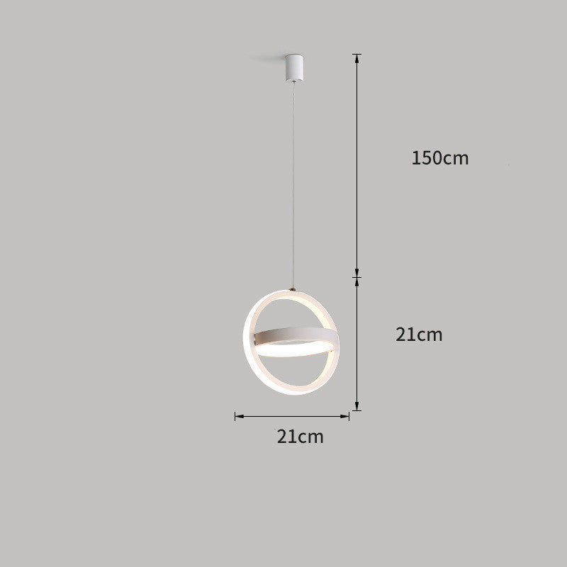 Nordic Remote-Control LED Pendant – 21×21 & 22×22 cm Shape Options – Duvencioglu