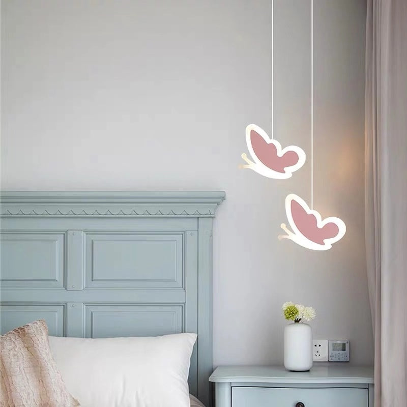 Creative Iron LED Chandelier – Butterfly, Flower & Heart Shapes (100–200 mm) – Duvencioglu
