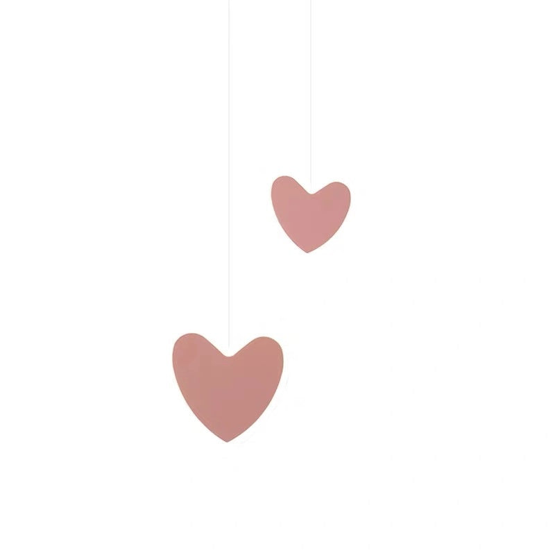 Creative Iron LED Chandelier – Butterfly, Flower & Heart Shapes (100–200 mm) – Duvencioglu