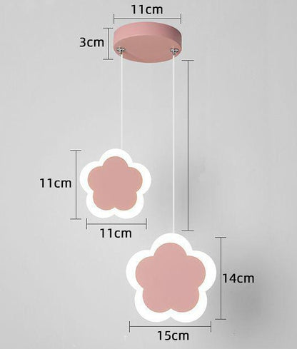 Creative Iron LED Chandelier – Butterfly, Flower & Heart Shapes (100–200 mm) – Duvencioglu