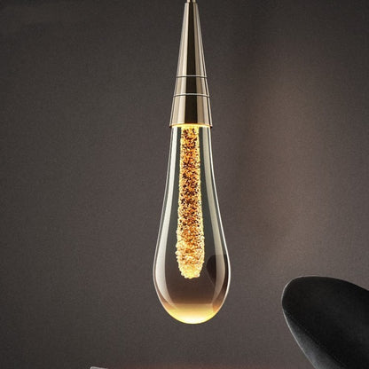 Postmodern Crystal LED Pendant – Single-Head Minimalist Chandelier – Duvencioglu