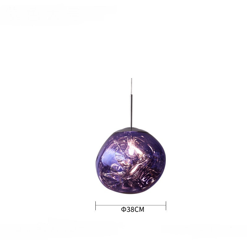 Postmodern Nordic Lava Glass Chandelier – Ø28/38 cm Pendant – Duvencioglu