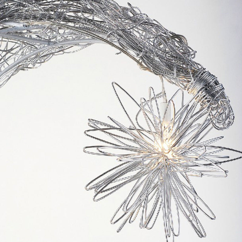 Aluminum-Star & Moon LED Chandelier – 250 mm Zinc-Alloy Pendant – Duvencioglu