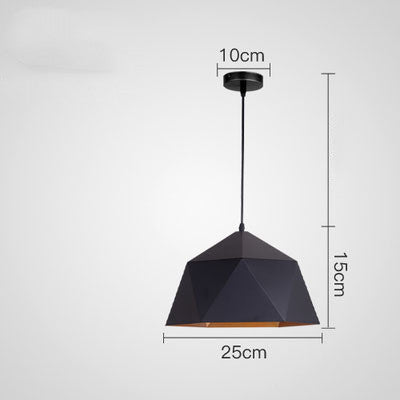 Geometric Hanging Pendant Light - Modern & Colorful Iron Lamp – Duvencioglu
