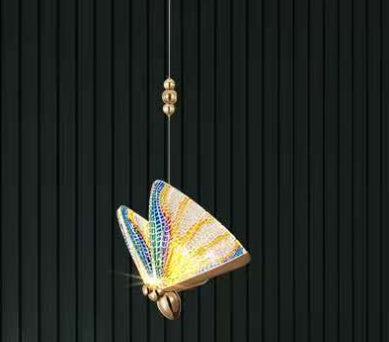 Modern Butterfly LED Chandelier – Acrylic & Aluminum Pendant Light – Duvencioglu