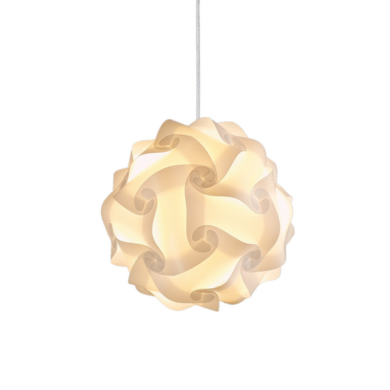Modern Minimalist Resin LED Chandelier – 25–40 cm Single-Head Pendant – Duvencioglu