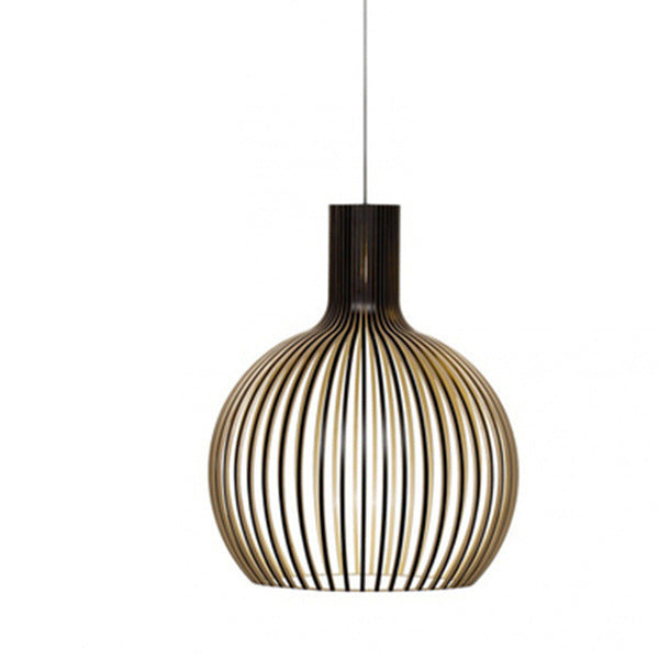 Nordic Birdcage Solid-Wood LED Chandelier – Retro Pendant – Duvencioglu
