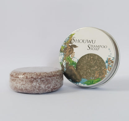 Natural Hair Darkening Polygonum & Ginseng Shampoo Bar | Fights Gray Hair & Controls Oil-Duvencioglu