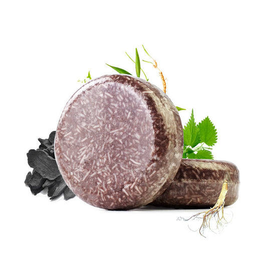 Natural Hair Darkening Polygonum & Ginseng Shampoo Bar | Fights Gray Hair & Controls Oil