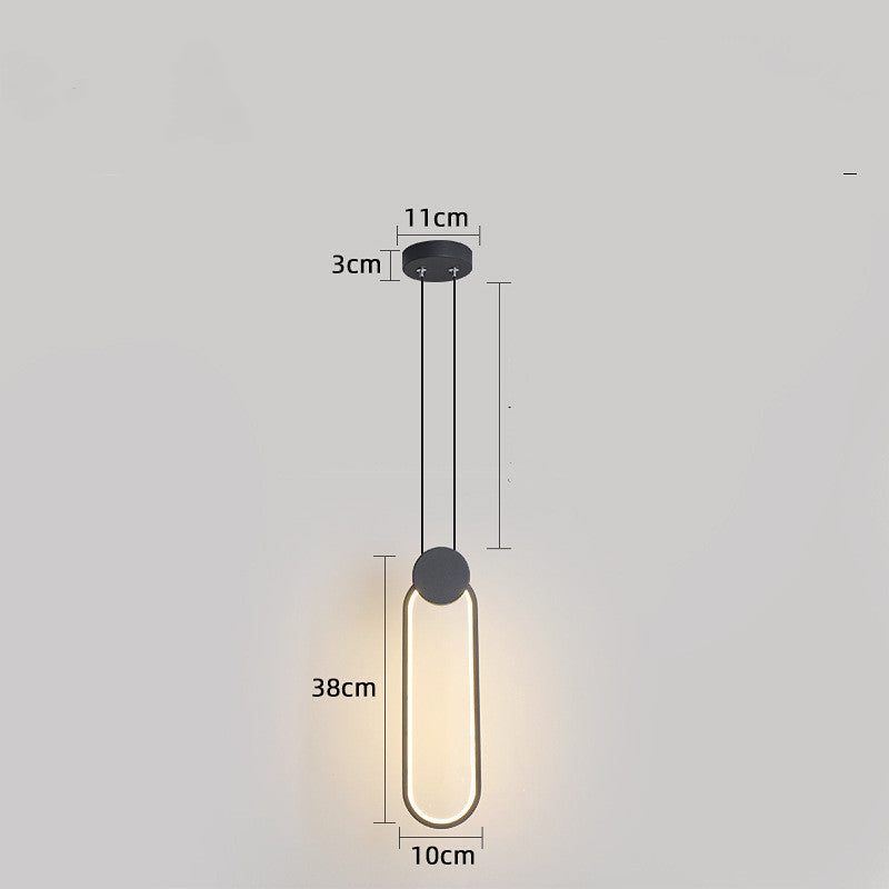 Nordic Iron & Acrylic LED Chandelier – 1100×130 mm Minimalist Pendant – Duvencioglu
