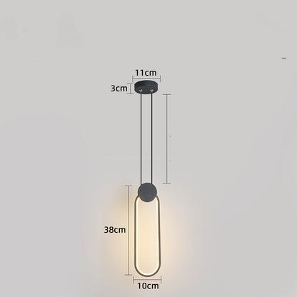 Nordic Iron & Acrylic LED Chandelier – 1100×130 mm Minimalist Pendant – Duvencioglu