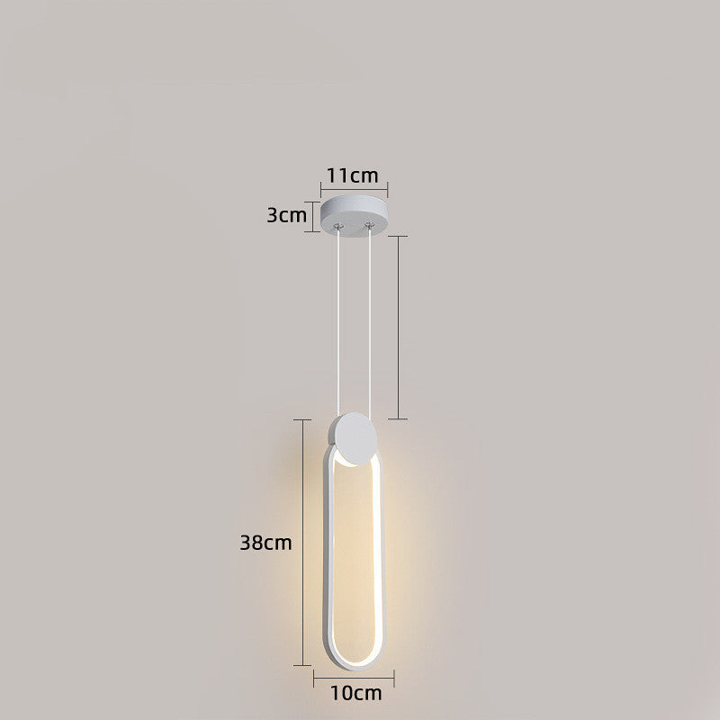 Nordic Iron & Acrylic LED Chandelier – 1100×130 mm Minimalist Pendant – Duvencioglu