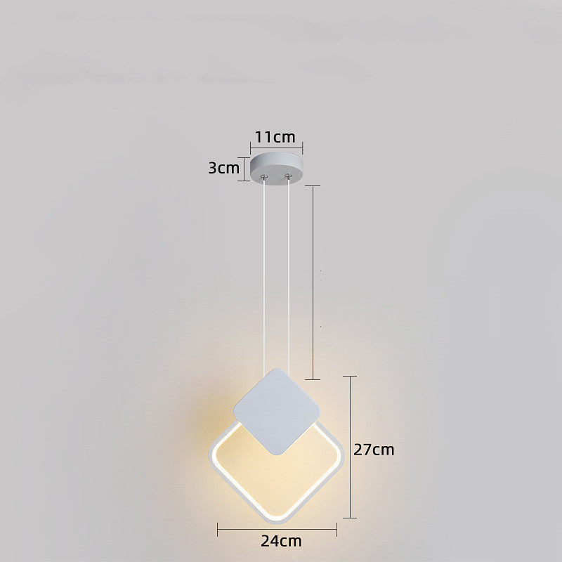 Nordic Iron & Acrylic LED Chandelier – 1100×130 mm Minimalist Pendant – Duvencioglu