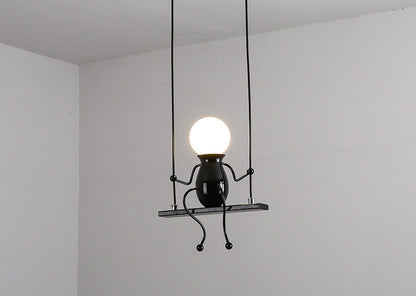 Nordic Wrought-Iron LED Chandelier – 6-Light Minimalist Pendant – Duvencioglu