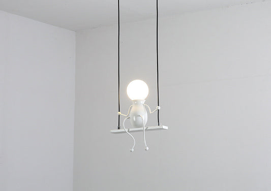 Nordic Wrought-Iron LED Chandelier – 6-Light Minimalist Pendant – Duvencioglu