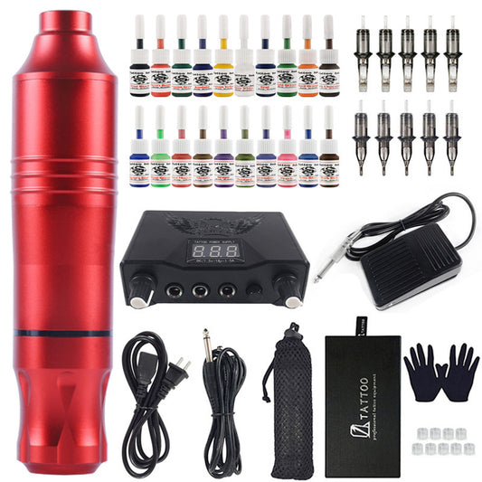 20-Color Professional Tattoo Machine Pen Kit - Complete Set – Duvencioglu