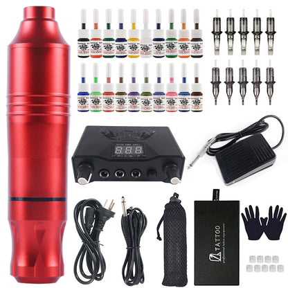 20-Color Professional Tattoo Machine Pen Kit - Complete Set – Duvencioglu