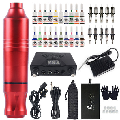 20-Color Professional Tattoo Machine Pen Kit - Complete Set – Duvencioglu