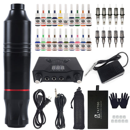20-Color Professional Tattoo Machine Pen Kit - Complete Set – Duvencioglu