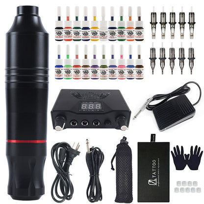 20-Color Professional Tattoo Machine Pen Kit - Complete Set – Duvencioglu
