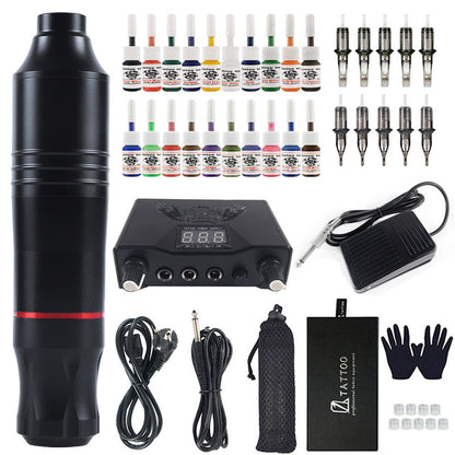 20-Color Professional Tattoo Machine Pen Kit - Complete Set – Duvencioglu