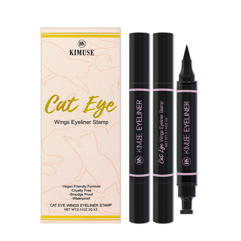 Dual-Sided Eyeliner Pen & Winged Tattoo Stamp Set – Duvencioglu