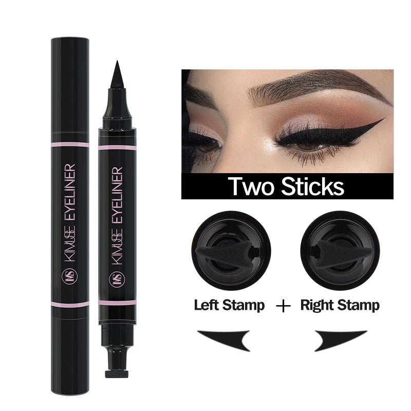 Dual-Sided Eyeliner Pen & Winged Tattoo Stamp Set – Duvencioglu
