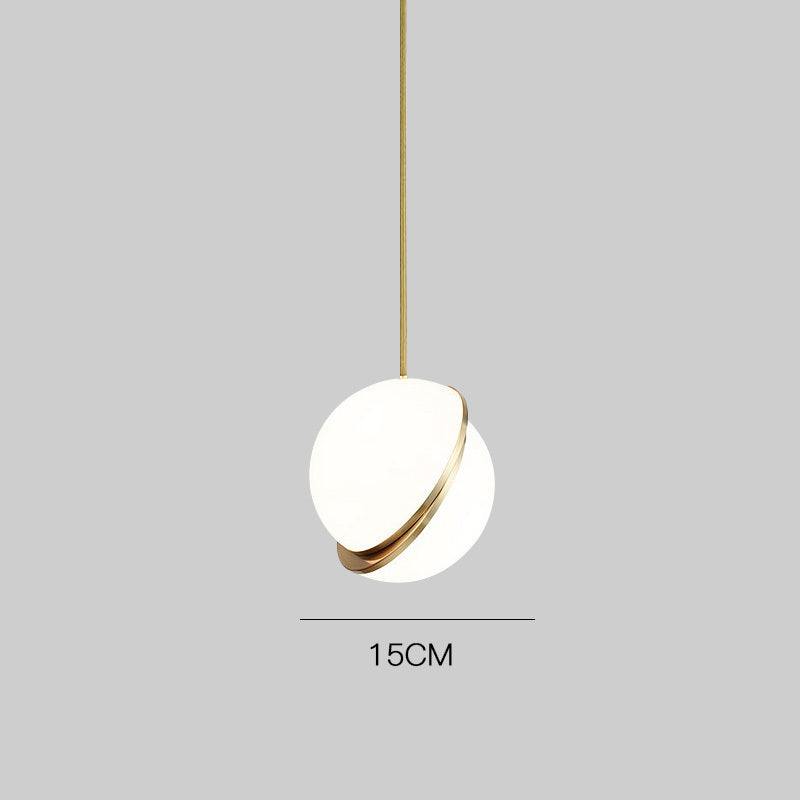 Modern Simple Wrought-Iron LED Pendant – Single-Head Chandelier (Ø15–40 cm) – Duvencioglu