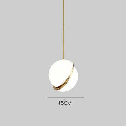 Modern Simple Wrought-Iron LED Pendant – Single-Head Chandelier (Ø15–40 cm) – Duvencioglu