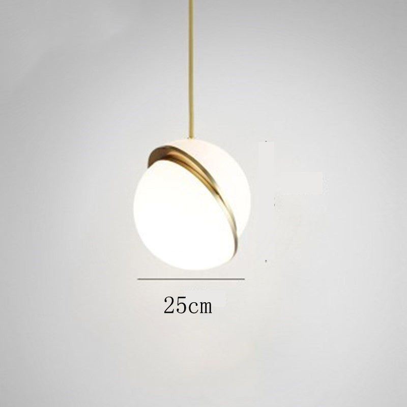 Modern Simple Wrought-Iron LED Pendant – Single-Head Chandelier (Ø15–40 cm) – Duvencioglu