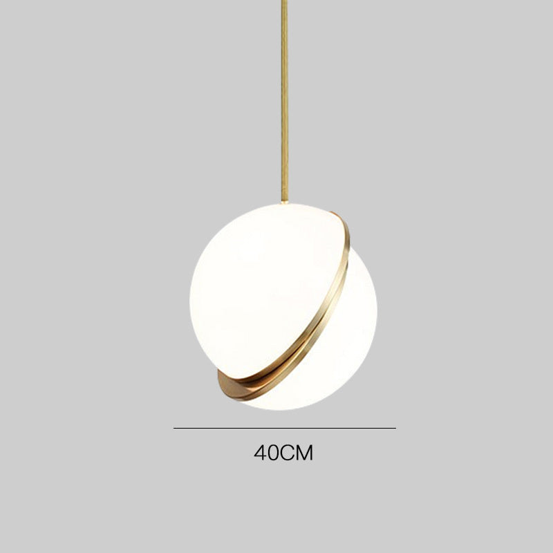 Modern Simple Wrought-Iron LED Pendant – Single-Head Chandelier (Ø15–40 cm) – Duvencioglu