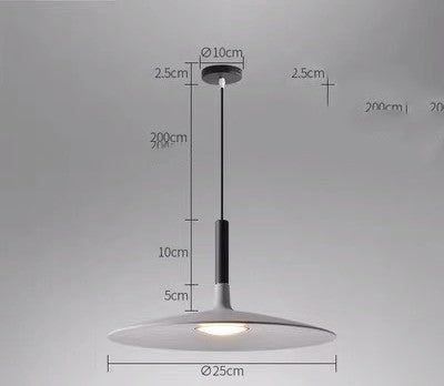 Nordic UFO LED Chandelier – Luxury Aluminum Pendant – Duvencioglu
