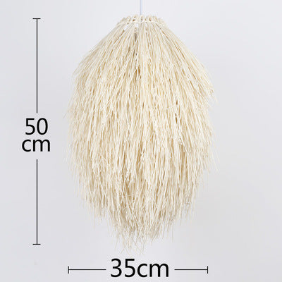 Idyllic Pinecone Rattan LED Chandelier – 300 mm Pendant – Duvencioglu