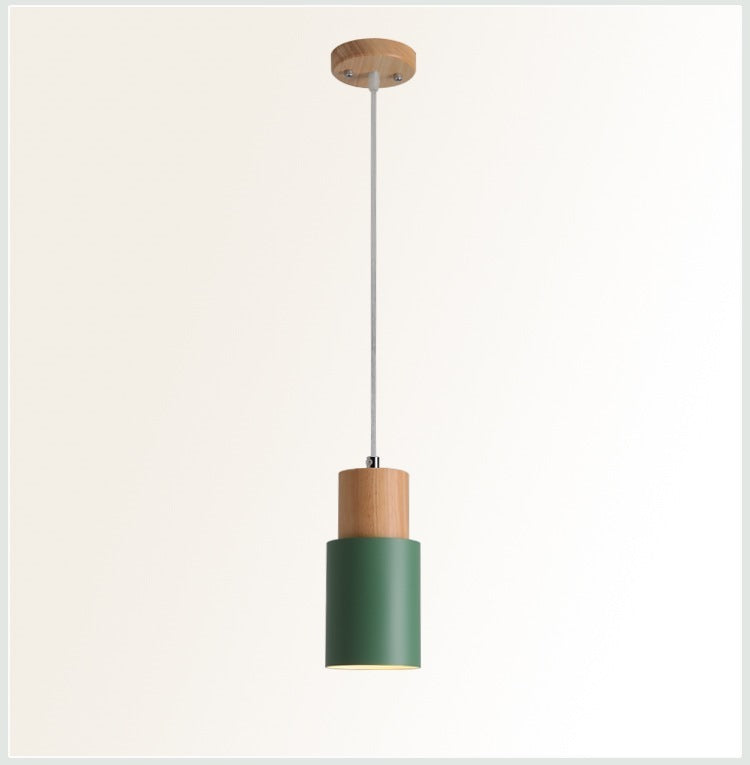 Macaron Iron LED Bedside Chandelier – Modern Minimalist Pendant – Duvencioglu