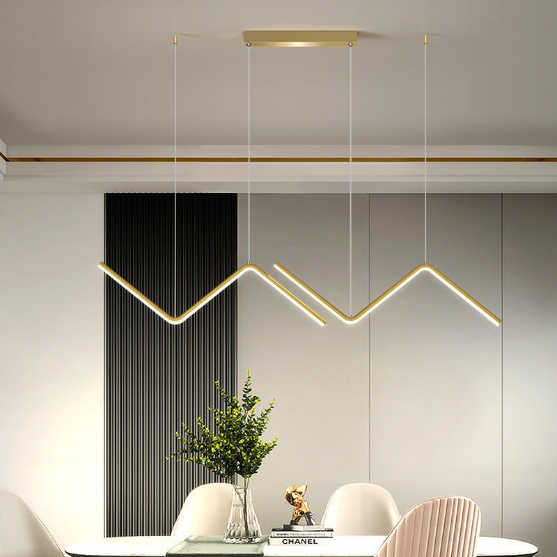 Minimalist Adjustable LED Chandelier – Modern Pendant Light for Living Room & Kitchen – Duvencioglu