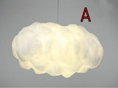 Floating Cloud Silk Chandelier – Modern E27 Pendant Light (30–120 cm) – Duvencioglu
