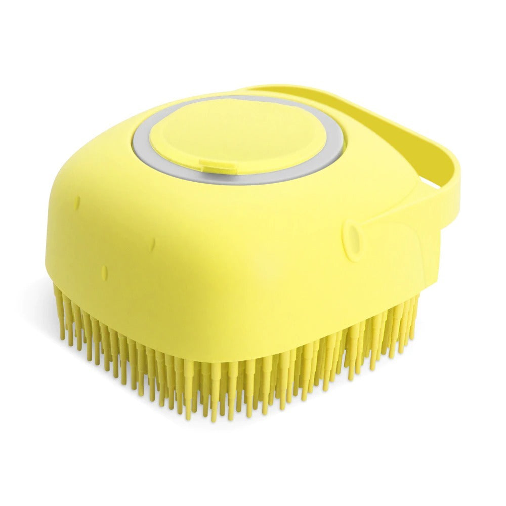 2-in-1 Pet Shampoo Massager Brush - Silicone Grooming Scrubber – Duvencioglu