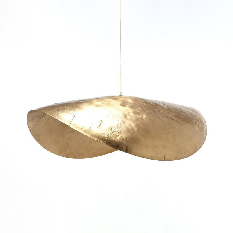 Luxury Bamboo Lotus Leaf Chandelier – Petal Hat Pendant Light (45.5×25×17.5 cm) – Duvencioglu