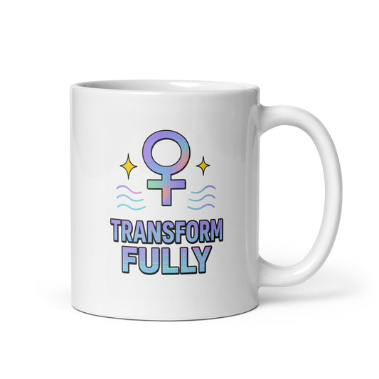 Pluto Transform Fully Mug – Holographic Planet Symbol Deep Change Cup – Duvencioglu