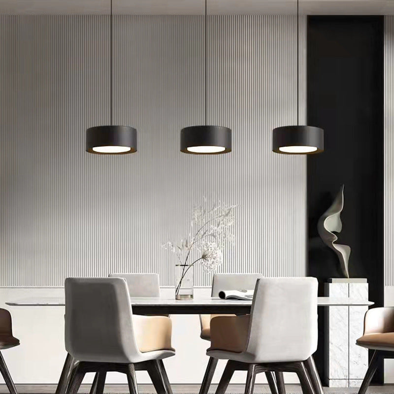 Scandinavian Single-Head LED Bedside Chandelier – Small Iron Pendant – Duvencioglu