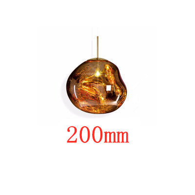 Postmodern Nordic Lava Glass Chandelier – Ø28/38 cm Pendant – Duvencioglu